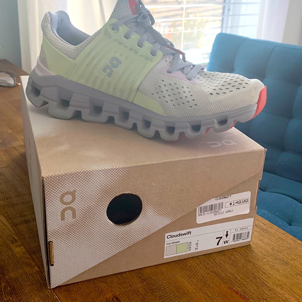 Cloud swift on cloud shoes, got for Christmas and got a pair I really wanted.